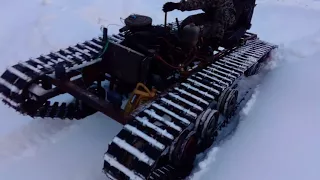 Самодельный вездеход глубокий снег/Rover Deep snow