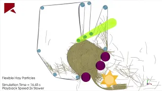 Hay baler machine simulation