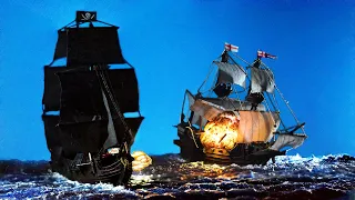 Realistic Diorama  "Pirate Battleship"  How to make- Epoxy resin art
