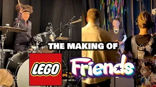 Playing the drums with LEGO Friends.