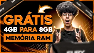 4GB para 8GB SIMPLESMENTE! COMO AUMENTAR A MEMÓRIA RAM  do PC de GRAÇA com POUCOS PASSOS 2022