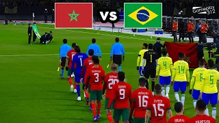 Morocco vs Brazil | FIFA World Cup | Neymar vs Hakimi | PES Gameplay