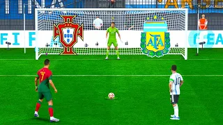 FIFA 23 ! PORTUGAL VS ARGENTINA ! RONALDO VS MESSI I  PENALTY SHOOTOUT ! PC GAME NEXT GEN 4K!