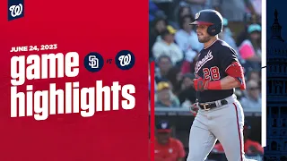 Padres vs. Nationals Game Highlights (6/24/23) | MLB Highlights