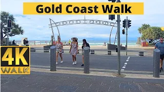 Surfers Paradise Beach Walk 4K  - Gold Coast 🏖️ May 2024