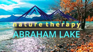 🏔️ Abraham Lake | Relaxing Nature Scenery and Music | 4K