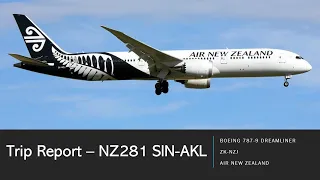 Trip Report | Air New Zealand | NZ281 | SIN-AKL
