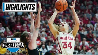 Michigan at Indiana | Highlights | Big Ten Women's Basketball | Feb. 16, 2023