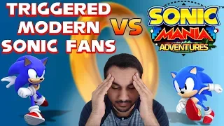 Triggered Modern Sonic Fans Vs. Sonic Mania Adventures