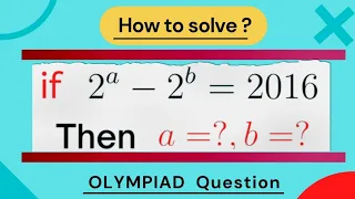 Olympiad Math | Find the values of a and b | Math olympiad preparation | higherMaths