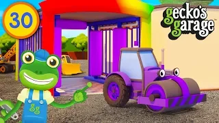 Construction Truck Hide and Seek | Gecko's Garage | Learn Colours | Educational Videos For Toddlers