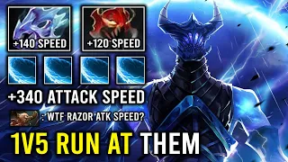 How to Boost MMR By Running At Them +340 Attack Speed Moon Shard Madness Razor Dota 2