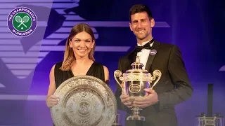 Novak Djokovic and Simona Halep discuss Wimbledon 2019 triumphs at Champions' Dinner