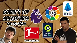 Top Soccer Bets 5/4/24: PickDawgz Corner Kick | EPL, LaLiga, Bundesliga, Serie A, Ligue 1 Free Picks