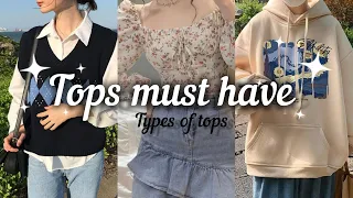 Tops you must have🌷✨| types of tops🌸|@Vishiiis