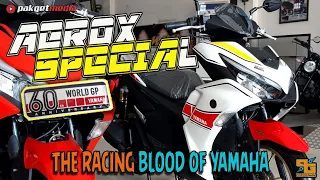 KEREN!! YAMAHA ALL NEW AEROX 155 LIVERY WORLD GP 60TH ANNIVERSARY TERBARU 2021