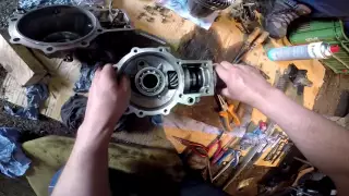 TGB Blade front differential 4x4 ATV reconstruction repair tutorial