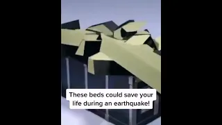 this bed could save your life during an earthquake