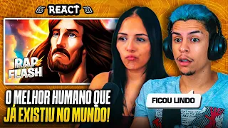 (ELA SE EMOCIONOU 😢) FLASH BEATS: Jesus Cristo (Bíblia) - Luz da Humanidade | [Casal Jounin React] 🔥