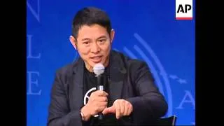 Martial arts star Jet Li talks disaster relief