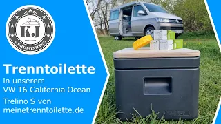 Trenntoilette in unserem VW T6 California Ocean - Trelino S von meinetrenntoilette.de