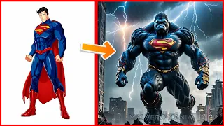 AVENGERS But KING KONG 💥 Marvel & DC characters #superhero #AI #avengers