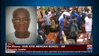 Osei Kyei Mensah talks about the happenings that prevented the house from discussing the 2022 budget