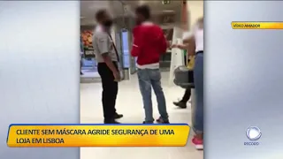 Funcionário agredido por cliente sem máscara