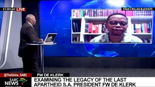 RIP FW de Klerk | Examining the legacy of the last apartheid SA president with Prof. Kwandiwe Kondlo