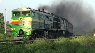 3ТЭ10М-0152Б/1103А [CFM] Passenger train | Пассажирский поезд