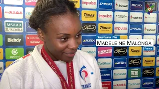 Judo World Championships Tokyo 2019 🎤Interview with Madeleine Malonga 🇫🇷