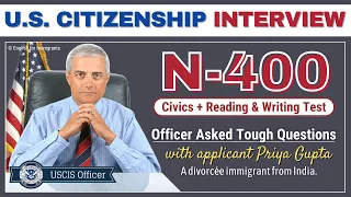 US Citizenship Interview 2023 - 2024 (Divorcee Applicant) USCIS Citizenship Questions and Answers