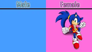 Sonic Characters Gender Swap Edit | Sonic Boom Con Genero Opuesto