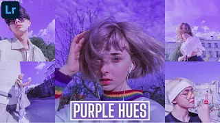 Purple Aesthetic - Lightroom Mobile Purple Hues Preset | Purple Tone Free Dng