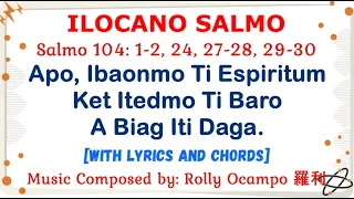 [ILOCANO SALMO] for June 5, 2022 Pentecost Sunday Mass | Salmo 104: Apo, Ibaonmo Ti Espiritum Ket...