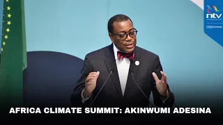 Africa Development Bank President Akinwumi Ayodeji Adesina address at Africa Climate Summit