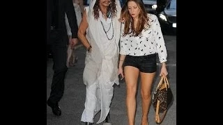 Steven Tyler takes his twentysomething girlfriend to Stella McCartney!