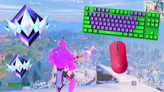 [ASMR] 😴 Fortnite UNREAL RANK Gameplay 💤 Satisfying Keyboard Fortnite 360 FPS 4K