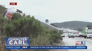 Overturned U-Haul Delays Traffic On I-15