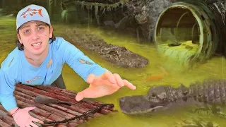 I Survived 24 Hours in an Alligator Infested Sewer!