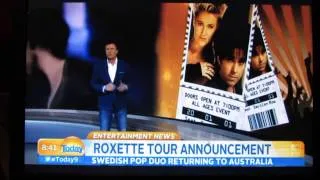 Roxette tour announcement on the TODAY show in Australia - 15th May 2014