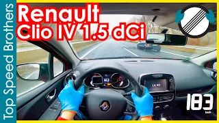 Renault Clio IV 1.5 dCi 90 (2018) AUTOBAHN POV TOP SPEED 🚀