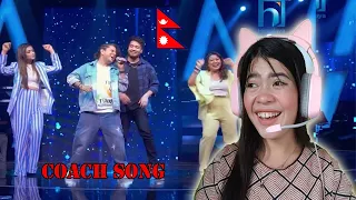 COACH SONG / THE VOICE KID SEASON 2 / NEPAL /REACTION VIDEO