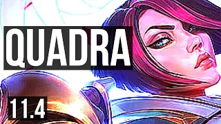 FIORA vs KENNEN (TOP) | Quadra, 1.0M mastery, 300+ games, Dominating | NA Diamond | v11.4