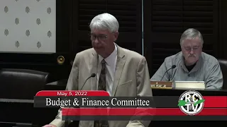 Budget & Finance Committee - May 5, 2022
