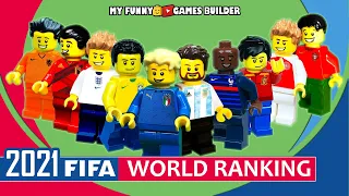 FIFA World Rankings 2021 • National Soccer Teams leaderboard in Lego Football Animation