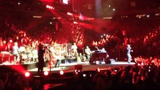 Billy Joel with AC/DC lead singer, Brian Johnson singing You Shook Me All Night Long