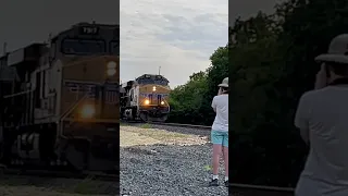 UP grain train passing San Marcos, Texas