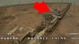 Two Russian BREM Recovery Vehicle Try And Tow Strv 122 (Leopard 2A5)