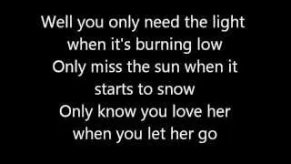 passenger- let her go (lyrics video)